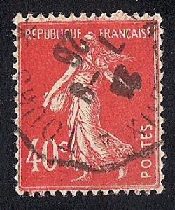 France #178 40C Sower, Vermon Stamp used VF