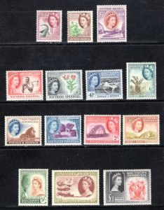 Southern Rhodesia #81-94 Elizabeth II set, Unused,  VF,   CV 98.80 ...   5890083