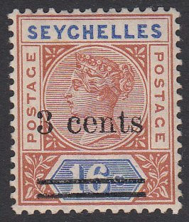 Seychelles 30 MVLH CV $7.00