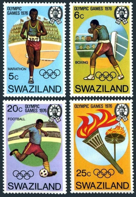 Swaziland 265-268,MNH.Mi 253-256. Olympics Montreal-1976.Marathon,Boxing,Soccer,