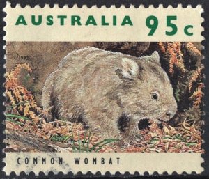 Australia SC#1285 95¢ Australian Wildlife: Common Wombat (1992) Used