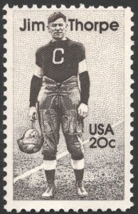 SC#2089 20¢ Jim Thorpe Single (1984) MNH