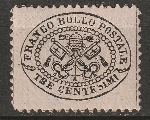 Italy Roman States 1868 Sc 20 Papal States MNH**