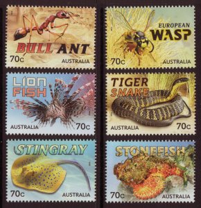 2014 AUSTRALIA - SG: 4243/48  - THINGS THAT STING - UNMOUNTED MINT 