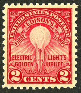 U.S. #654 MINT OG NH