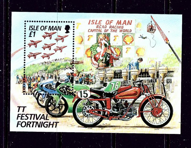 Isle of Man 705 MNH 1996 Motorcycles S/S