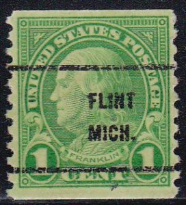 Precancel - Flint, MI PSS 597-61 - Bureau Issue