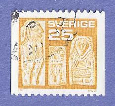 Sweden Scott #1113 Gold Men CV $.20, Used