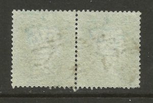 GB QV 1850/7 Sg 34, Spec F6, 2d Blue Plate 5 Pair (NG-NH) Fine used.{TT666-16}