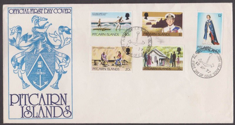 PITCAIRN ISLANDS - 1977 DEFINITIVE - 5V FDC