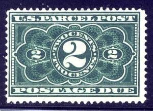 #JQ2 F-VF Hinged OG-2¢ Parcel Post Postage Due Stamp