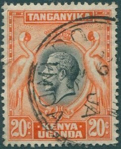 Kenya Uganda Tanganyika 1935 SG114 20c Cranes KGV FU