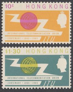 Hong Kong 221-222 MNH CV $32.00