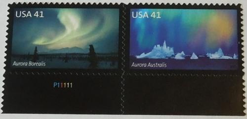 2007 41c Polar Lights Auroras Scott 4203-4204 PN Mint NH