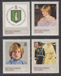 British Virgin Islands 430-433 Princess Diana MNH VF