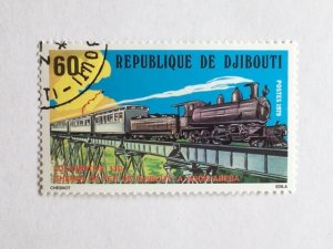 Djibouti – 1979 – Single “Train” Stamp – SC# 487 – CTO
