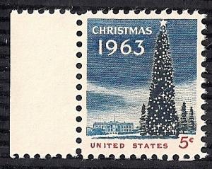 1240 5 cents Christmas Tree (1963) Stamp mint OG NH EGRADED VF 78