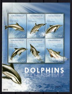 Micronesia 828 MNH Marine Life Dolphins ZAYIX 0224M0223