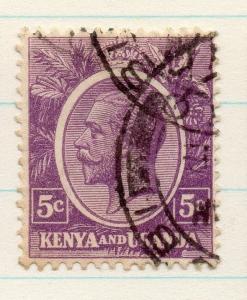 Kenya Uganda 1922 GV Early Issue Fine Used 5c. 198420