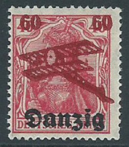 Danzig, Sc #C2, 60pf on 40pf, MH