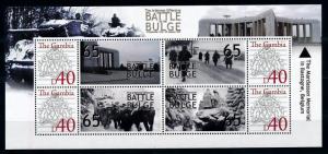 [76057] Gambia 2008 World War II Ardennes Offensive Belgium Sheet MNH