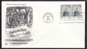 US Capitol Dome 1975 Artcraft U/A FDC BIN