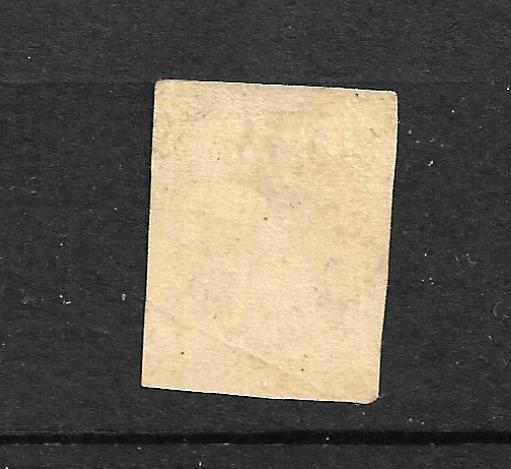 NEW ZEALAND 1858-61  1d  DULL ORANGE FFQ  IMPERF  MLH  CP A1d1  SG 8 CHALON