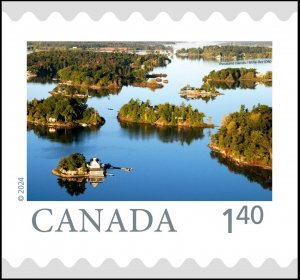 THOUSAND ISLANDS = FAR and WIDE = $1.40 USA rate = Coil single MNH Canada 2024