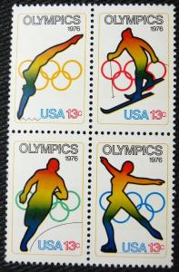 US #1695-1698 MNH Block of 4, Olympics, SCV $1.20 L3