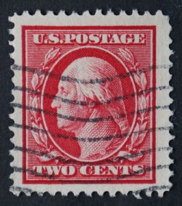 U.S. Used #332 2c Washington, XF - Superb Jumbo. Wave Cancel. A Gem!