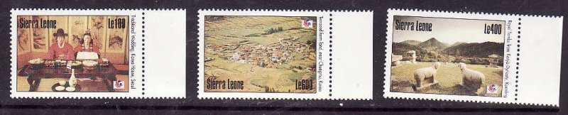 Sierra Leone-Sc#1723-5- id2-Unused NH set-Philakorea-1994