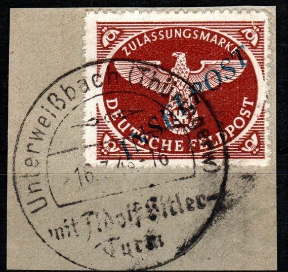 Germany 1944 Inselpost Agram Croatia F-VF Used (X6831)