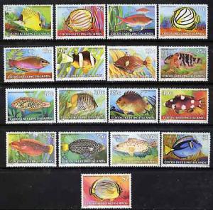 Cocos (Keeling) Islands 1979 Fish definitive set 17 value...