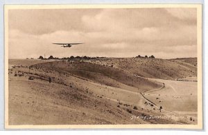 GB RP Postcard Aviation GLIDER Dunstable Downs Real Photo 1952{ex Slater}PG114