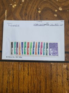 Stamps France Scott #2589-2603 nh