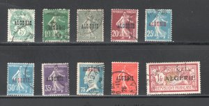 Algeria  #6, 8-9, 12-13, 16-17, 25-26, 28    F/VF, Used, CV $6.05 .....  0140220