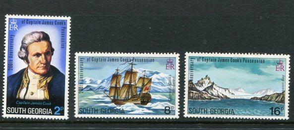 South Georgia #41-3 MNH