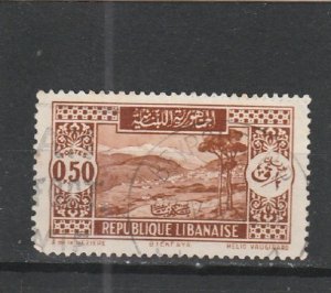 Lebanon  Scott#  144  Used  (1935 View of Bickfaya)