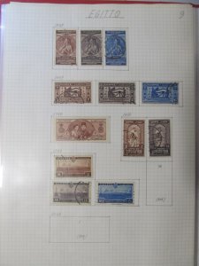 Egypt Stamps 1937-1938 MH* and Used LR105P9-