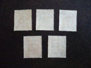 Stamps - Palestine - Scott# 52-55,57 - Mint Hinged Part Set of 5 Stamps