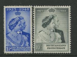 Bechuanaland - Scott 147-148 -  Silver Wedding Issue-1948 -MNH - Set of 2 Stamps