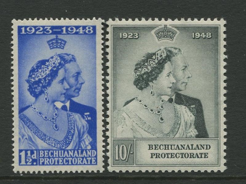 Bechuanaland - Scott 147-148 -  Silver Wedding Issue-1948 -MNH - Set of 2 Stamps