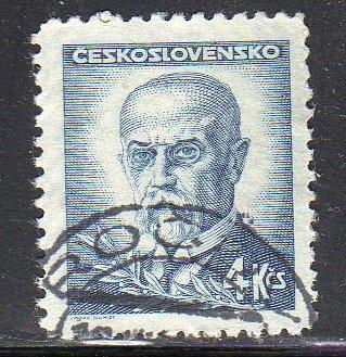 Czechoslovakia 297A - Used - Pres. Thomas G. Masaryk (4)