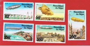 Niger #C273-277   VF used  Zeppelin  Free S/H