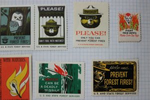 Smokey the Bear wildfire forest fire prevention charity poster fireman devil lot