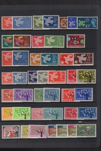 Europa 1963-1973 Collection of Sets 297 Stamps All MNH CV$350