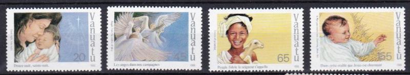 1988 Vanuatu Scott 493-496 Christmas MNH