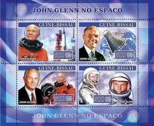 GUINEA BISSAU 2007 SHEET SPACE JOHN GLENN ASTRONAUTS COSMONAUTS