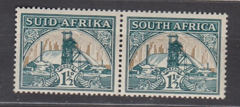 J40113 JL stamps 1933-54 south africa mh pair #51