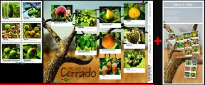 3339-40 BRAZIL 2016 FRUITS OF CERRADO, PLANTS, RHM B-196 AND C-3635-40, MNH